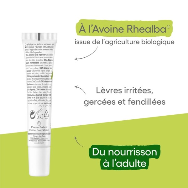 A Derma Dermalibour+ Cica-baume lèvres réparateur