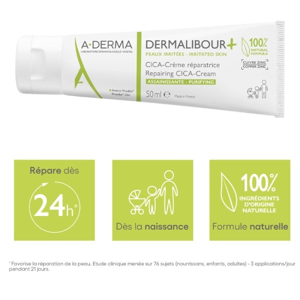 A Derma Dermalibour+ Cica crème réparatrice