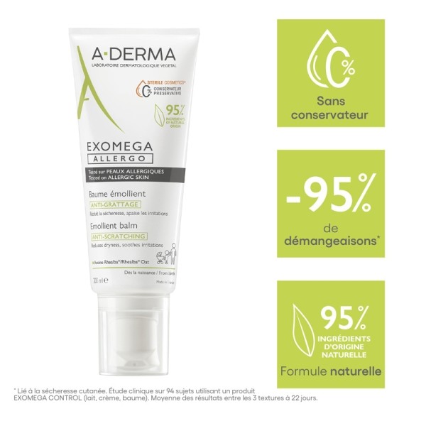 A Derma Exomega Allergo baume émollient