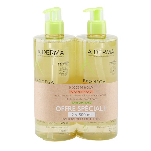 A Derma Exomega Control Huile lavante émolliente