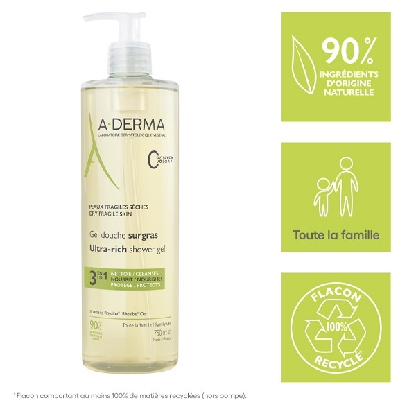 A Derma gel douche surgras