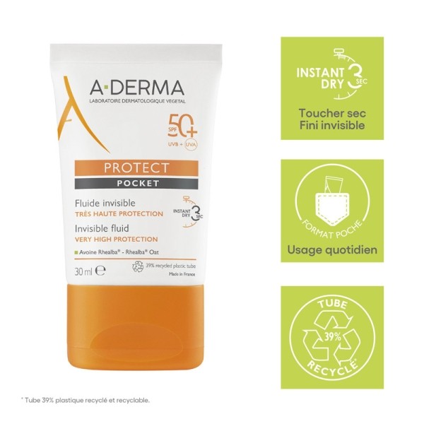 A Derma Protect Pocket Fluide invisible SPF 50+