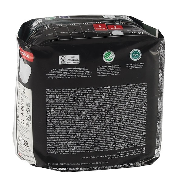 Abena Man Premium Formula 0 Protections anatomiques 3 gouttes