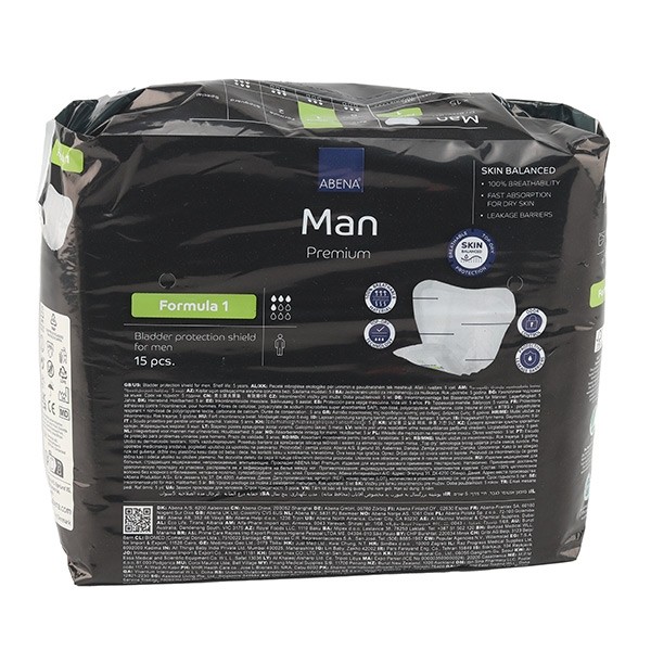 Abena Man Premium Formula 1 Protections anatomiques 4 gouttes