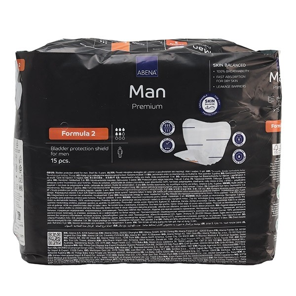 Abena Man Premium Formula 2 Protections anatomiques 5 gouttes