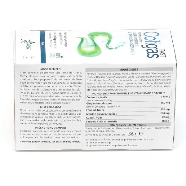 Aboca Coligas Fast tisane sachets