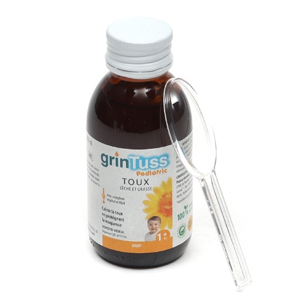 Aboca GrinTuss Pediatric Sirop Toux sèche et grasse