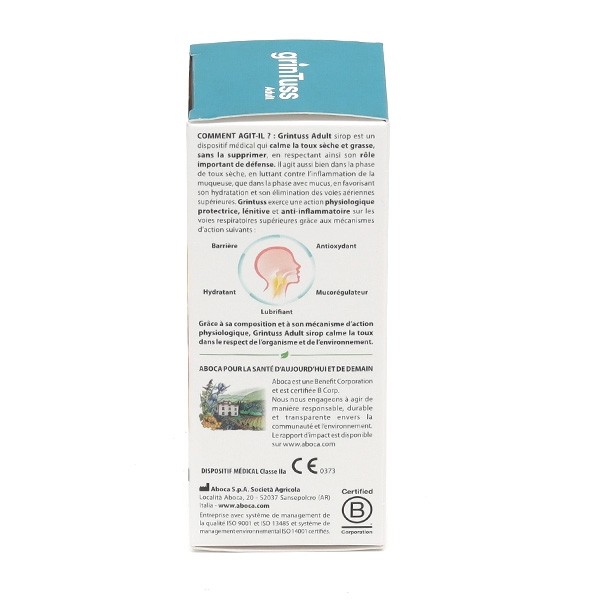 Aboca Grintuss sirop adulte toux sèche et grasse