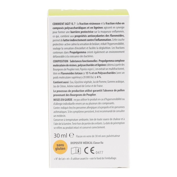 Aboca Propolgemma Spray gorge sans alcool adulte et enfant