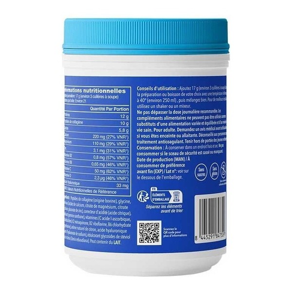 Vital Proteins Active Complex Collagen poudre saveur citron