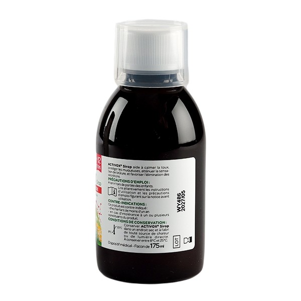 Activox sirop toux sèche et grasse