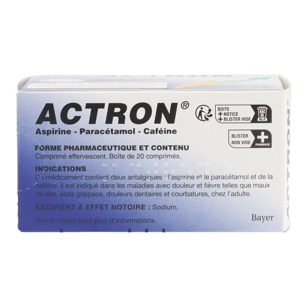 Actron comprimé effervescent