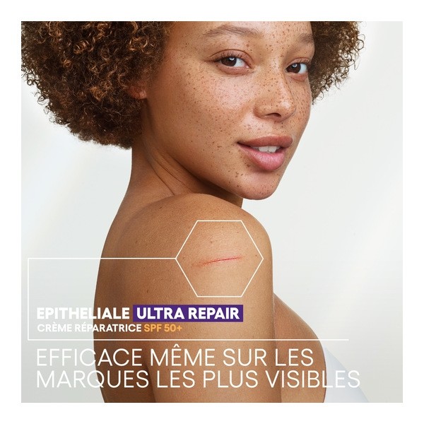 A Derma Epitheliale AH Ultra Crème réparatrice  anti marques SPF 50+
