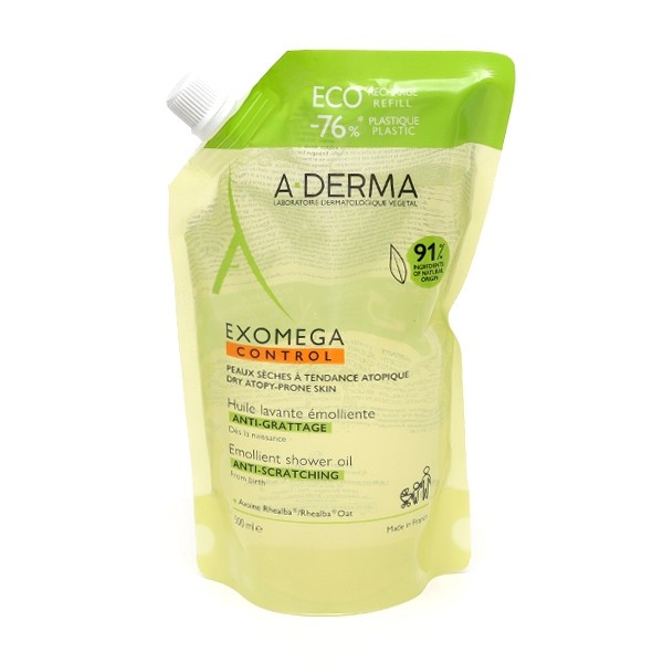 A Derma Exomega Control Huile lavante émolliente