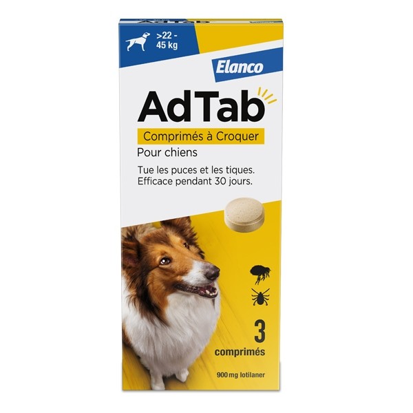 AdTab Chien comprimé anti puces