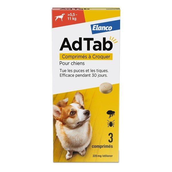 AdTab Chien comprimé anti puces