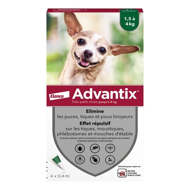 Advantix Chien pipettes anti puces