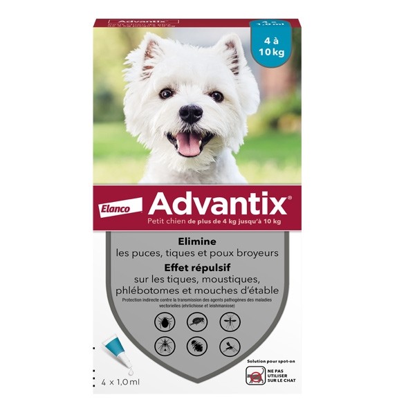 Advantix Chien pipettes anti puces