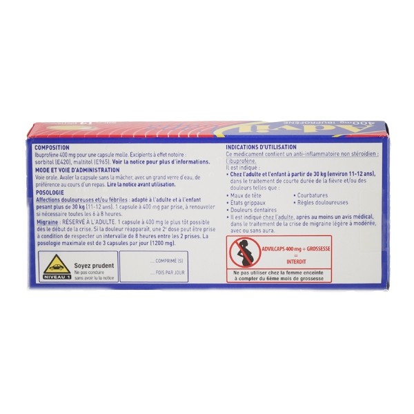 Advil Caps 400 mg capsule