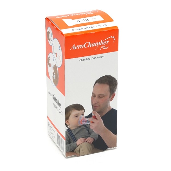 Chambre d'inhalation Aerochamber Plus 0-18 mois