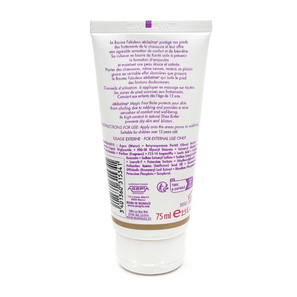 Akileïne baume fabuleux anti-frottements