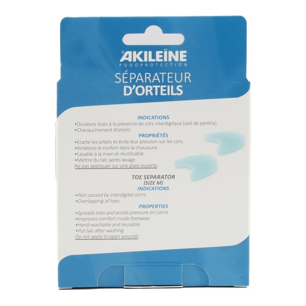 Akileine Séparateur d’orteils Demi lune extra fin