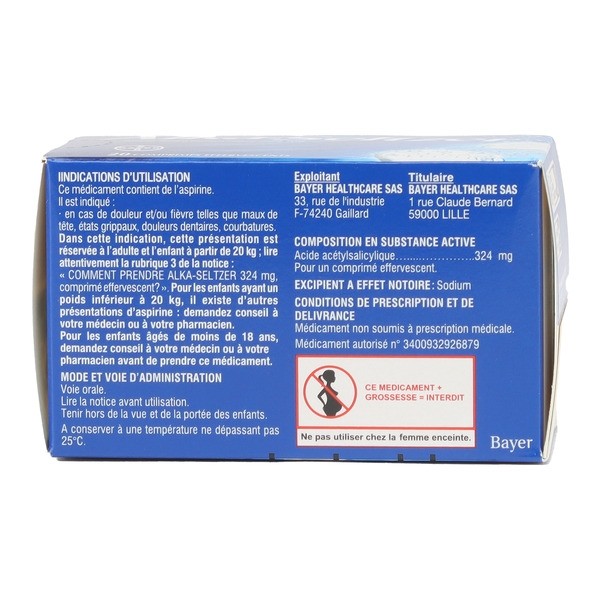 Alka-Seltzer comprimé effervescent