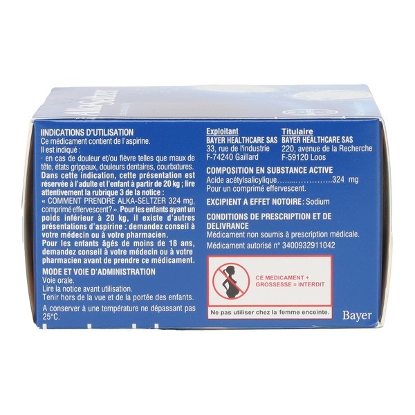 Alka-Seltzer comprimé effervescent