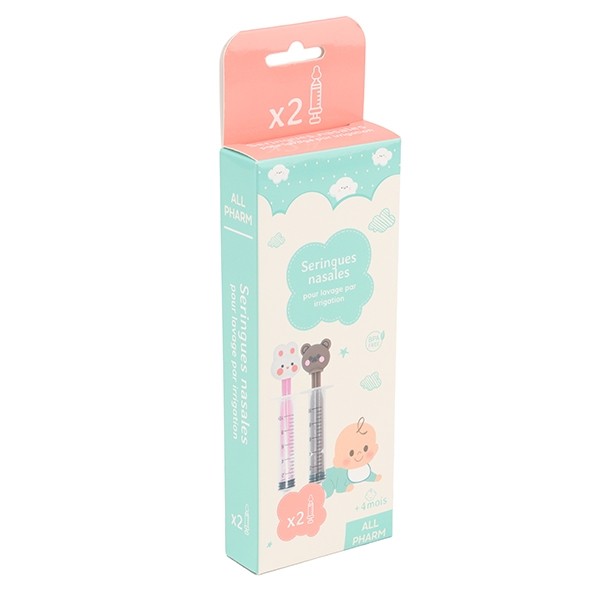 Seringues nasales pour bébé motif animaux