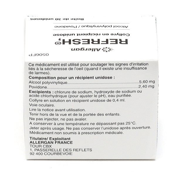 Refresh Collyre yeux secs unidose