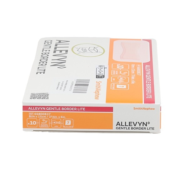 Allevyn Gentle Border Lite Rectangle pansement adhésif siliconé