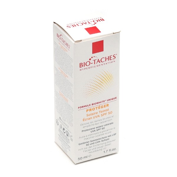 Bio-taches crème solaire teintée SPF 50