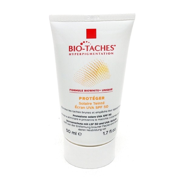 Bio-taches crème solaire teintée SPF 50