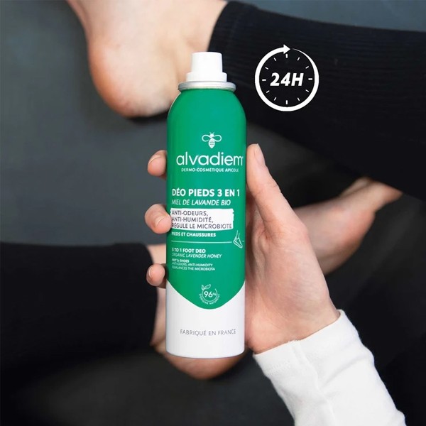 Alvadiem déodorant pieds 3 en 1