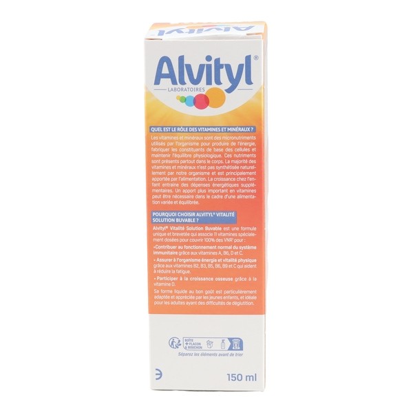 Alvityl Vitalité sirop multivitaminé