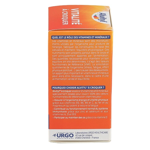 Alvityl Vitalité Orange comprimés à croquer