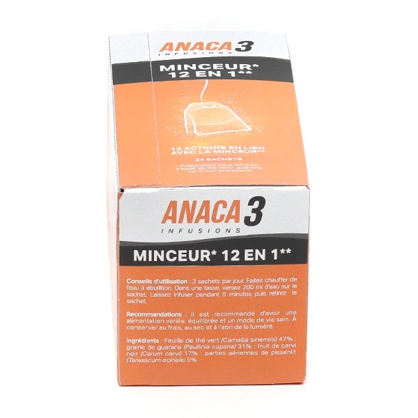 Anaca 3 Infusions Minceur 12 en 1 sachets