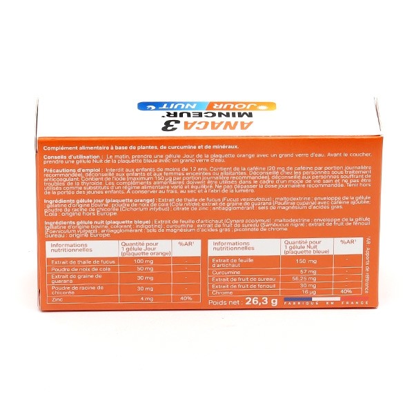 Anaca3 Minceur Jour Nuit gélules