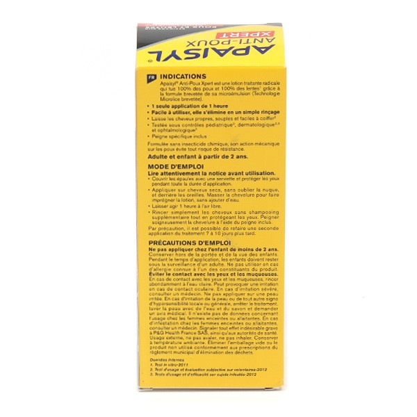 Apaisyl Xpert lotion anti-poux et lentes