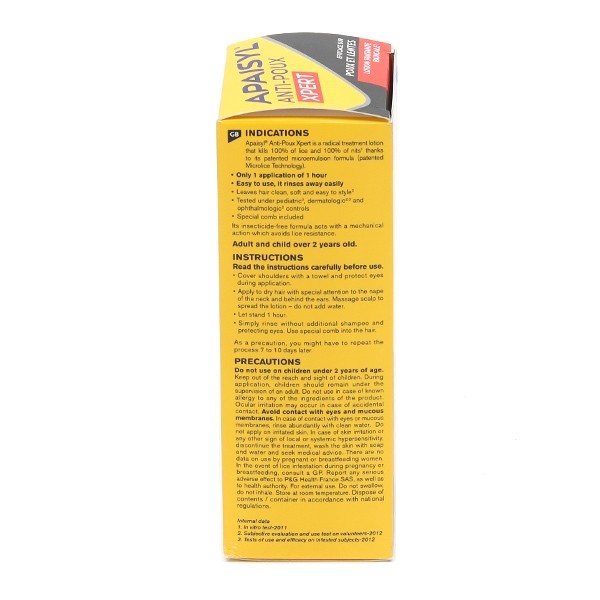 Apaisyl Xpert lotion anti-poux et lentes