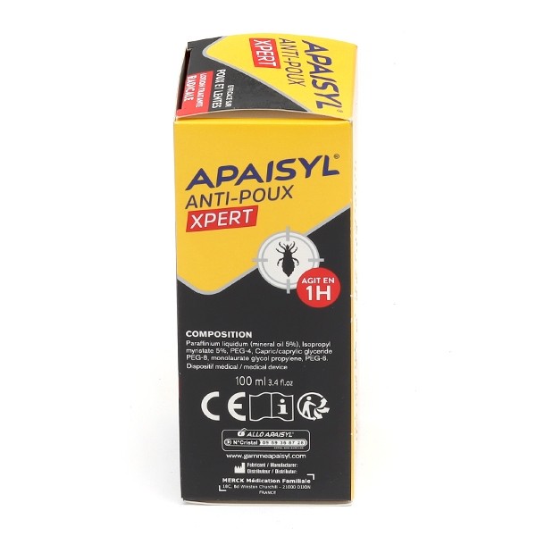 Apaisyl Xpert lotion anti-poux et lentes