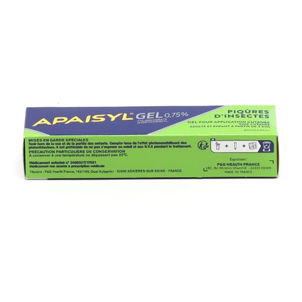 Apaisyl gel piqûres d'insectes