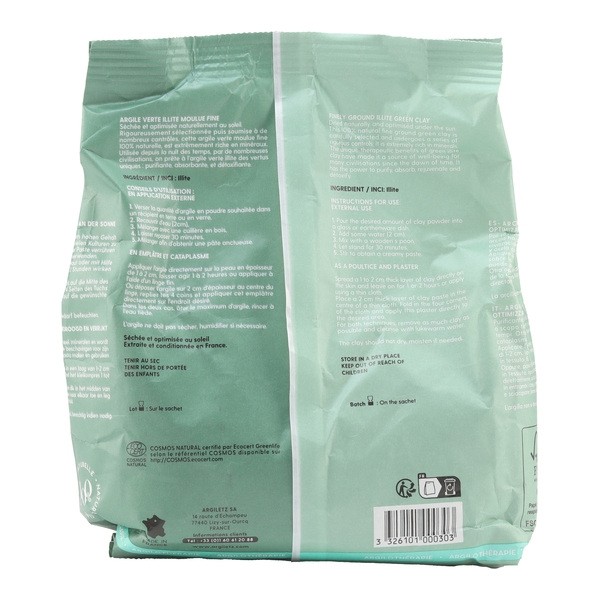 Argiletz Argile verte moulue fine en poudre