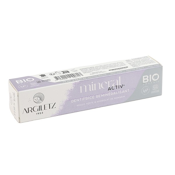 Argiletz Dentifrice reminéralisant Argile verte et Romarin bio