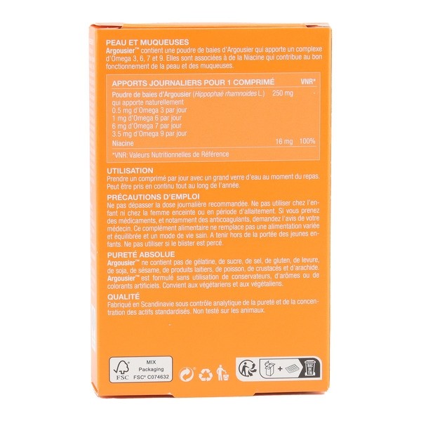 Argousier Omega 7 en comprimés