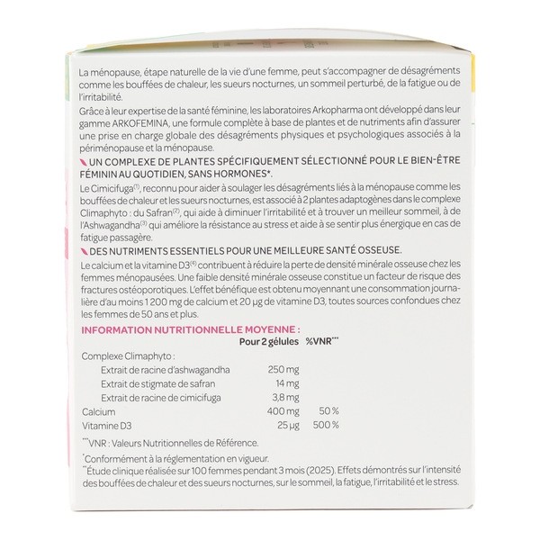 Arkofemina Confort ménopause gélules