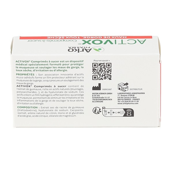 Activox citron comprimés à sucer