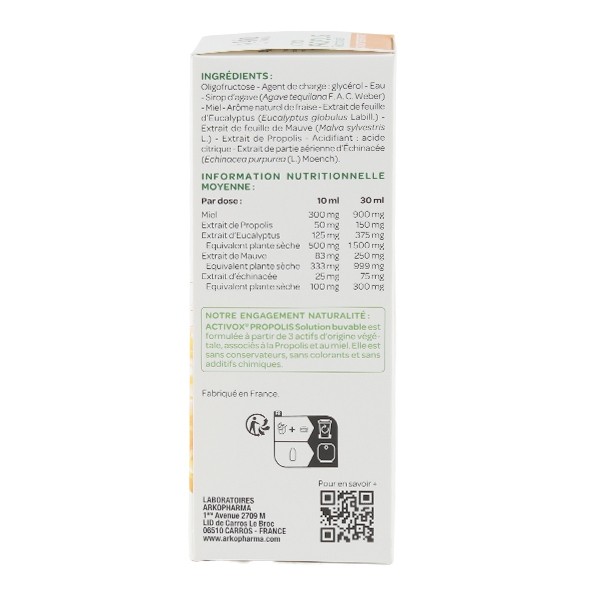 Activox Propolis Solution buvable Confort respiratoire