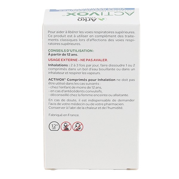 Activox Inhalation comprimés