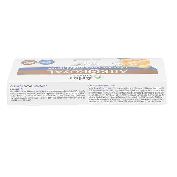 Arkoroyal défenses de l'organisme adulte unidoses